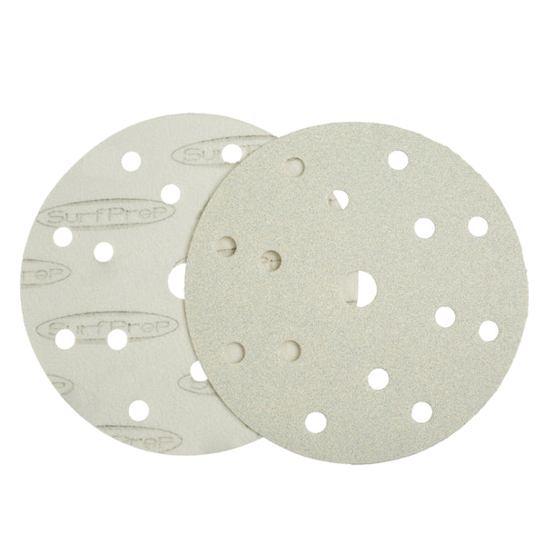 Ceramic white lighting paper abrasive discs multi-hole vacuum compatible