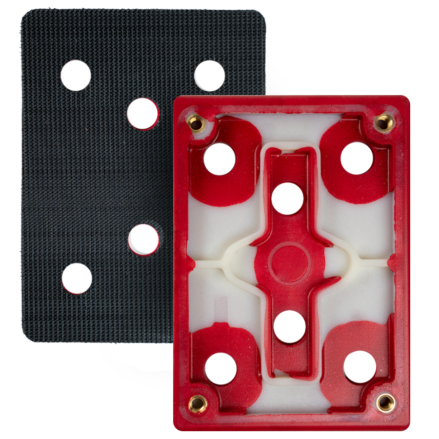 3X4 backup pad vacuum compatible