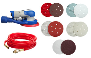 Kits de sistema de lijado neumático Trident Pro de 5"