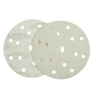 Ceramic white lighting paper abrasive discs multi-hole vacuum compatible