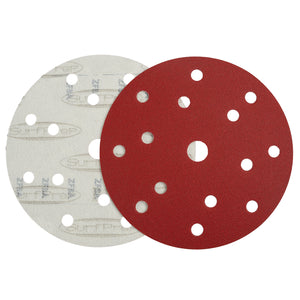 6in surfprep red riptide paper abrasive discs