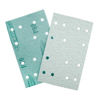 80mm X 133mm Rectangle Blizzard Film Abrasive Sheets