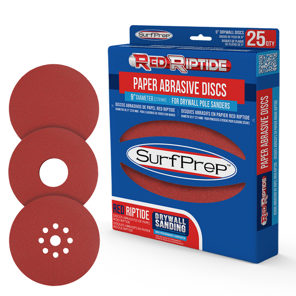 9″ Drywall Red Riptide Sanding Discs