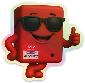 Mr. Squishy Holographic Sticker