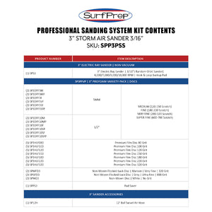 3" Storm Pneumatic Pro Sanding System Kit