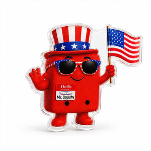Mr. Squishy 250th America Pin