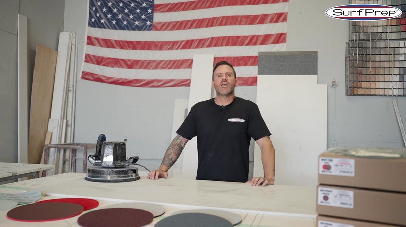 3-Step Satin Finish System: How to Sand Solid-Surface Countertops with an 11" Sander